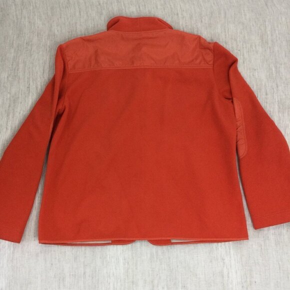 ESCADA Sport Windbreaker Jacket Mens Orange‎ Fleece Long Sleeve Pockets Full Zip - Picture 3 of 7